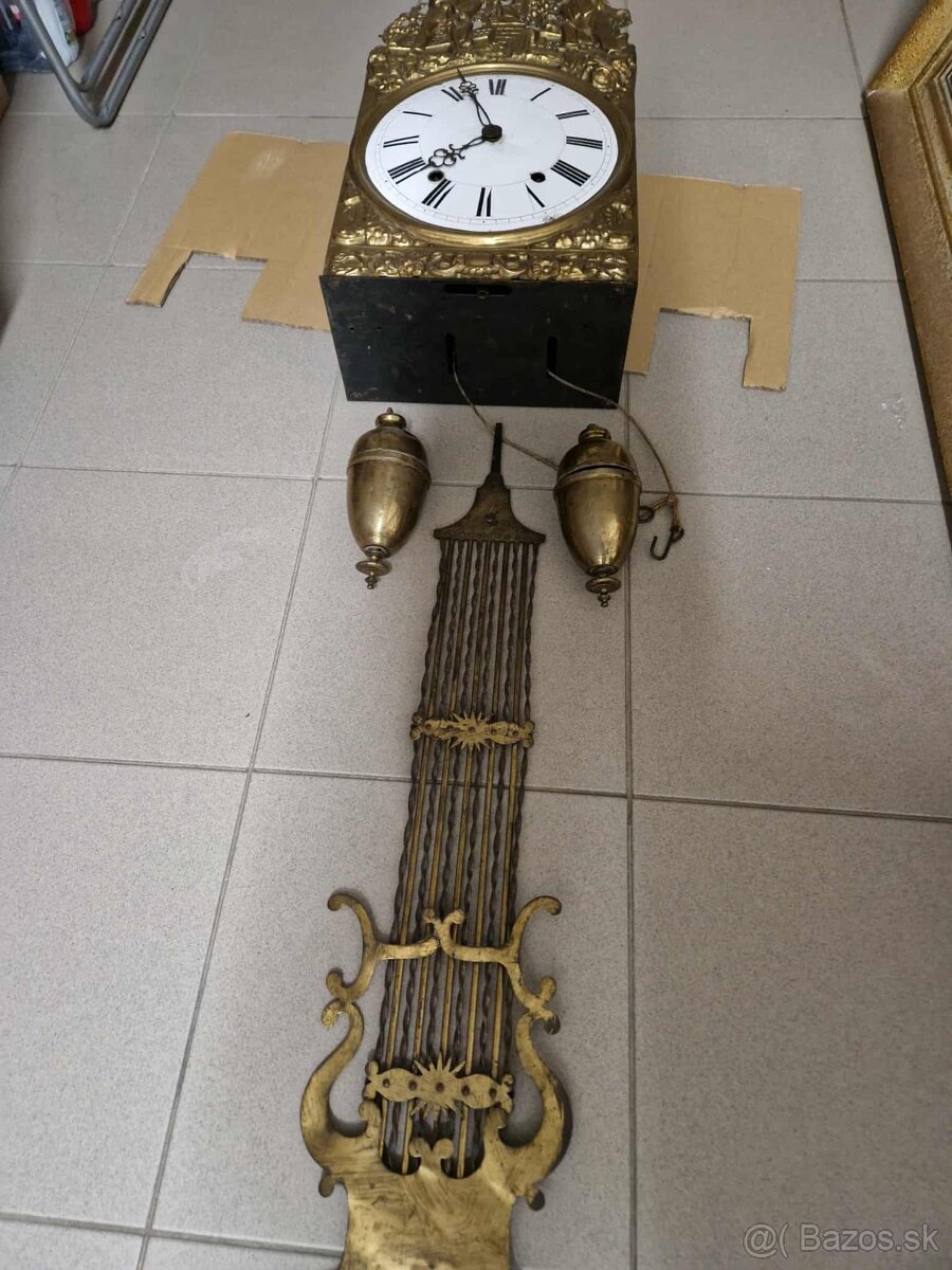 Comtoise nástenné hodiny starožitné - 4