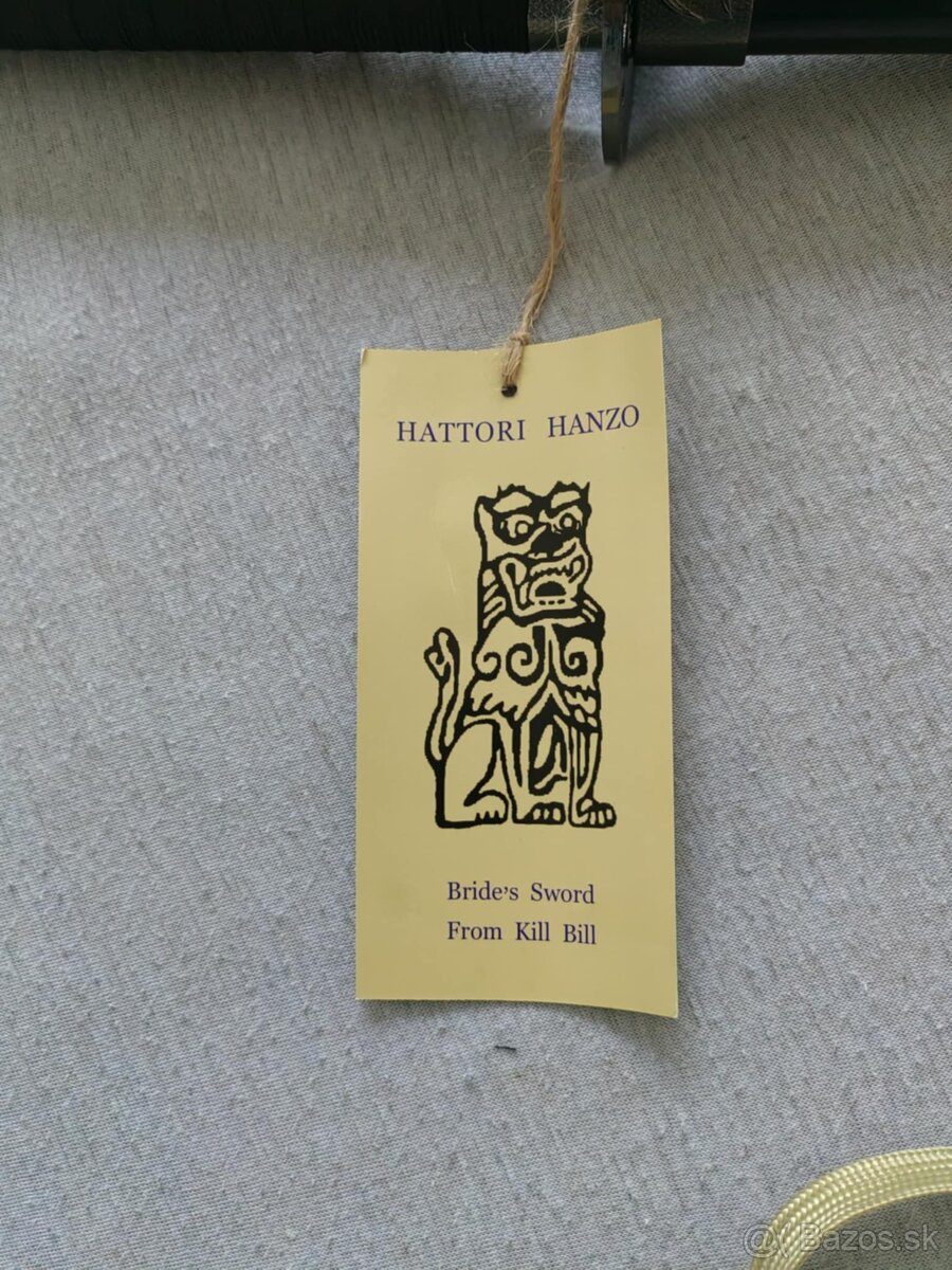 Katana HATTORI HANZO KILL BILL - replika +podpisy Tarantino - 4