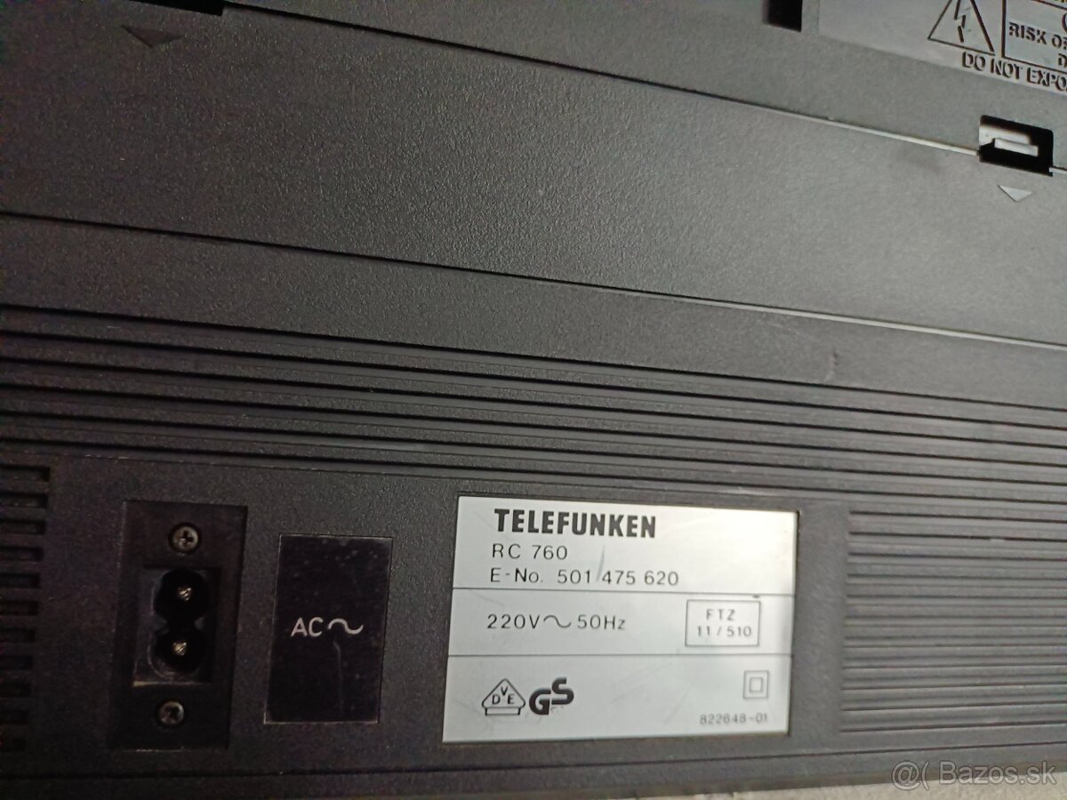 Telefunken RC760 radiomagnetofon retro kazeťák - 4
