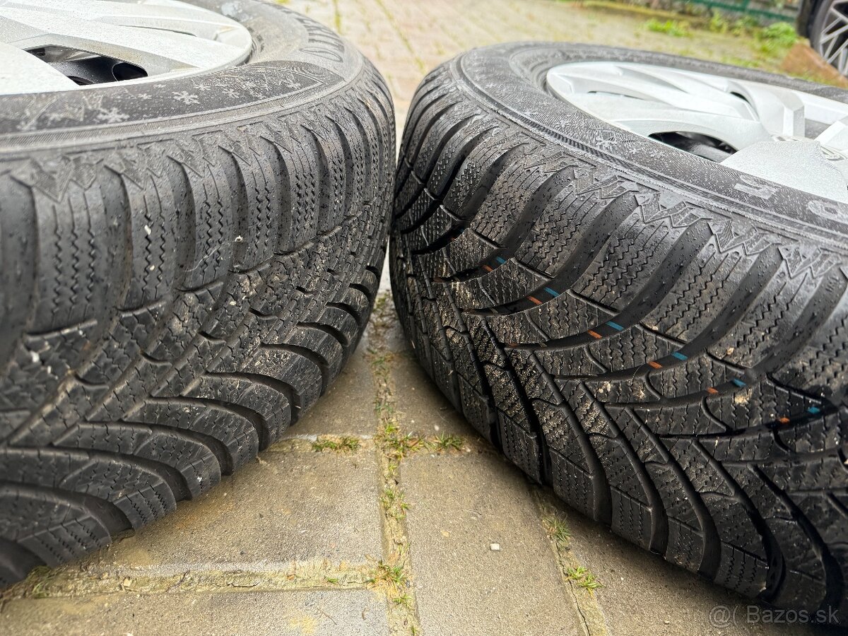Zimná sada 5x112 r16 VW group 215/60 r16 99H + ORIG PUKLICE - 4