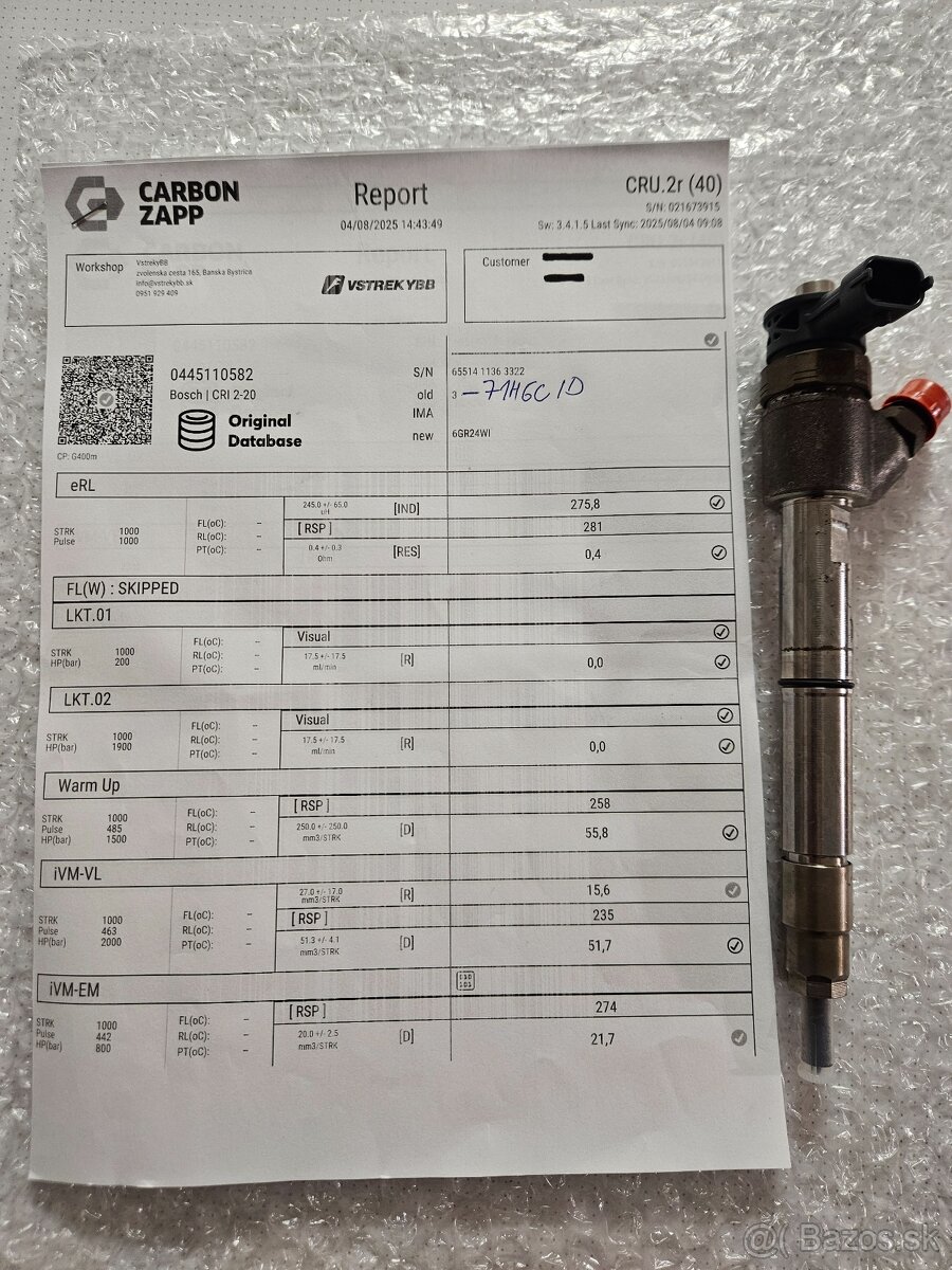 Vstrekovače Bosch 0445110582 | 2.0 CRDi 100-136kW - 4