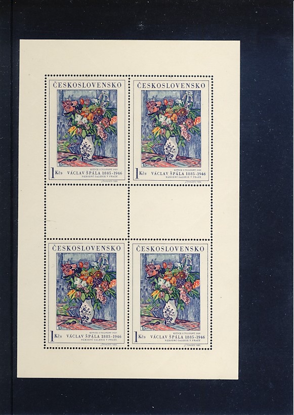 Poštové známky Československo 1 - 4