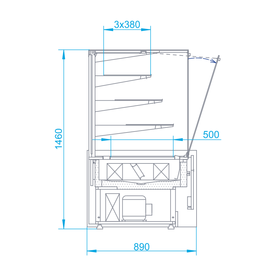 Chladiaca cukrárska vitrína RAPA - 4