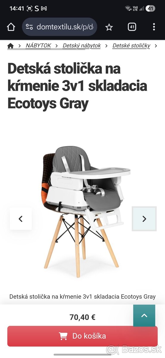 Stolička pre deti na kŕmenie - 4