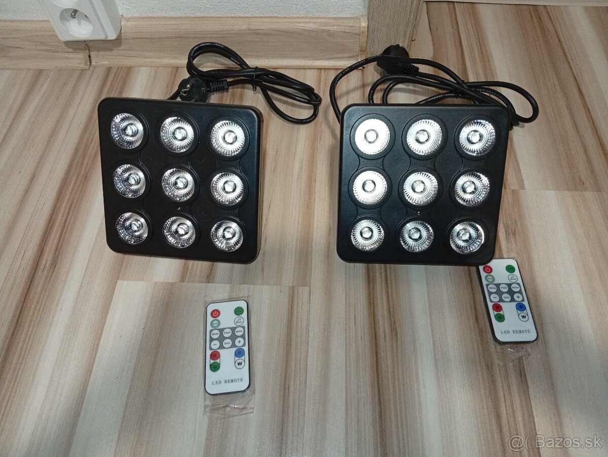 Nové LED par svetlá 9x10W - 4