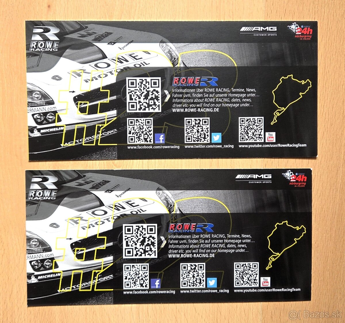 24 H Nürburgring Rowe Racing Mercedes GT autogramy - 4