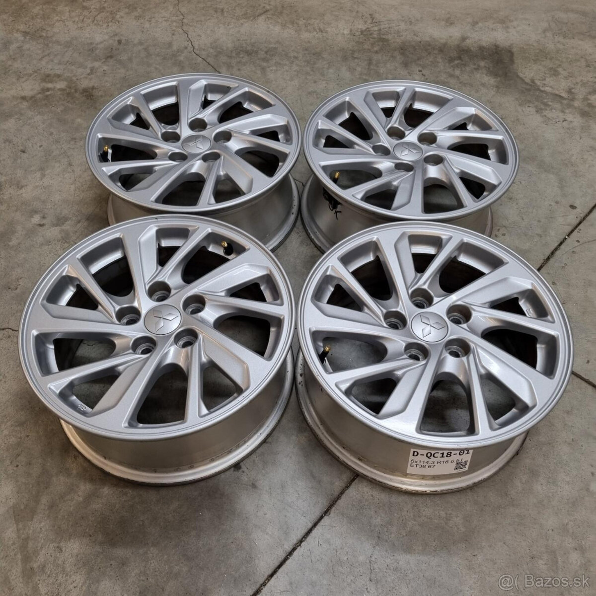 Hliníkové Mitsubishi disky 5x114.3 R16 6,5J ET38 - 4
