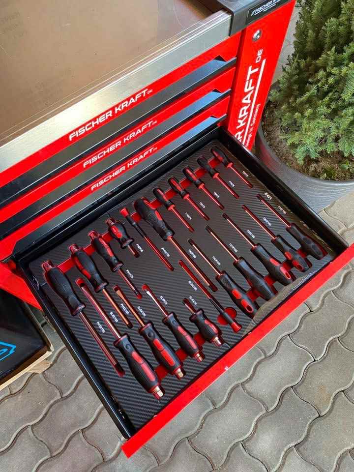 Dielensky vozik s naradim cerveny - 4