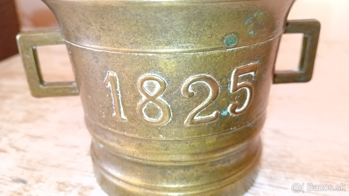 Predám starší mosadzný mažiar - 4