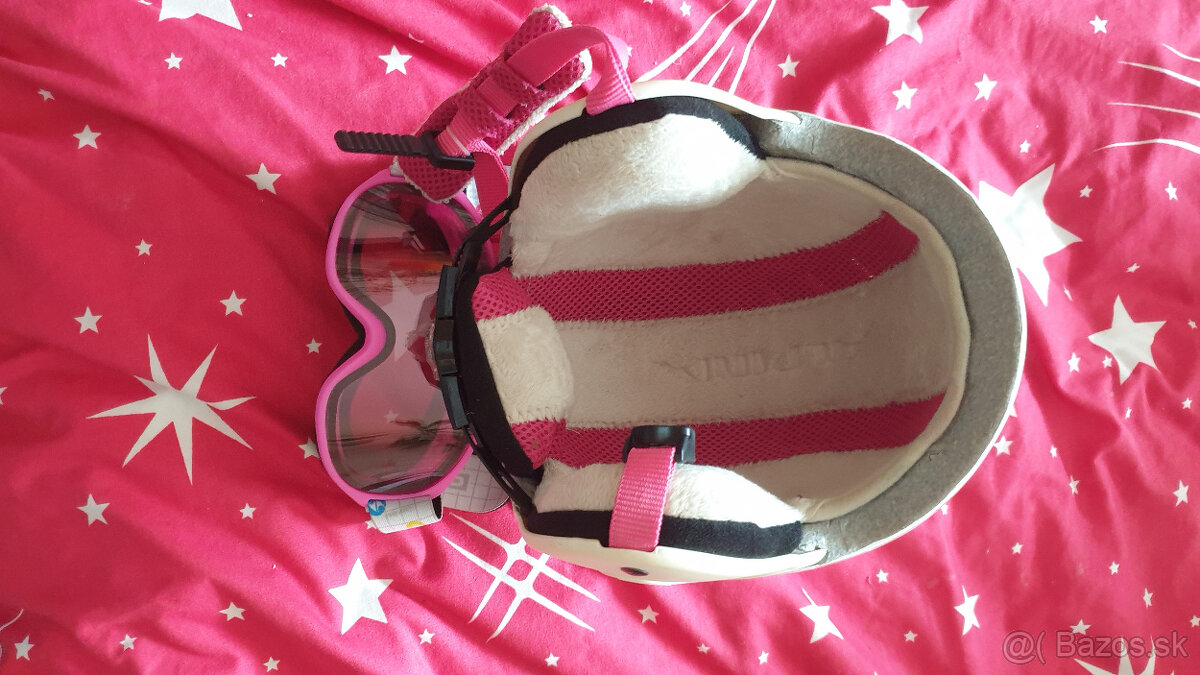 Predám dievčenskú lyžiarsku prilbu ALPINA + okuliare BLIZZAR - 4