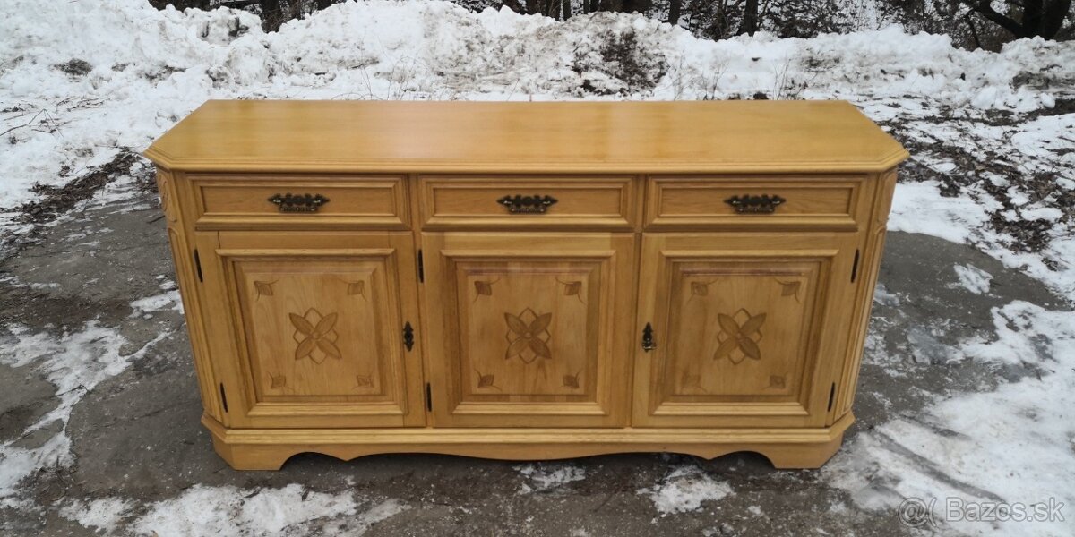 Rustikálna masívna komoda - 4