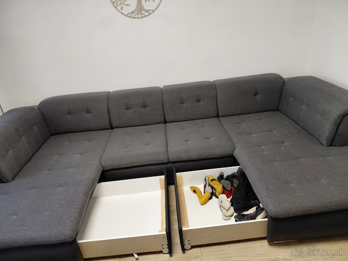 Rozkladacia sedacia súprava s úložným priestorom - 4