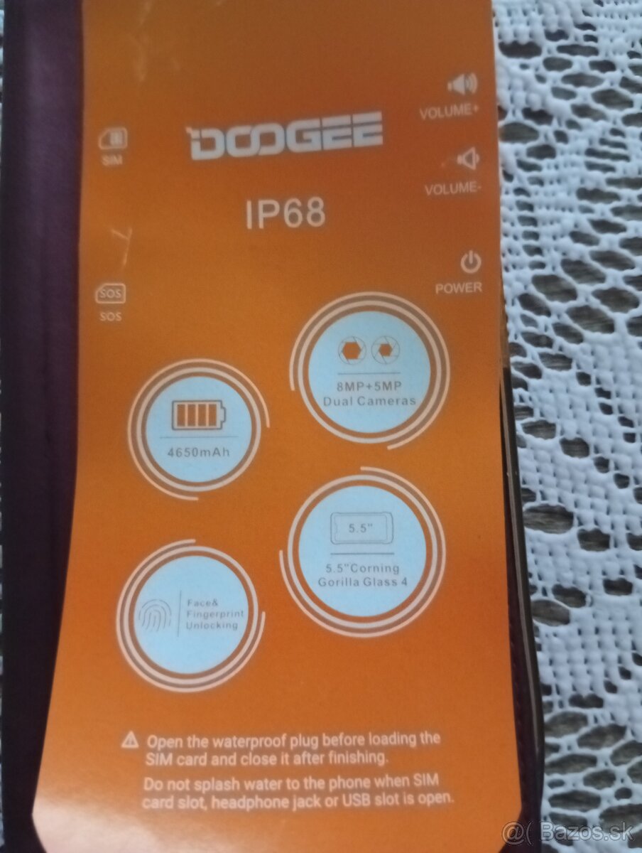 Predám telefón DOOGEE D40 IP68 - 4