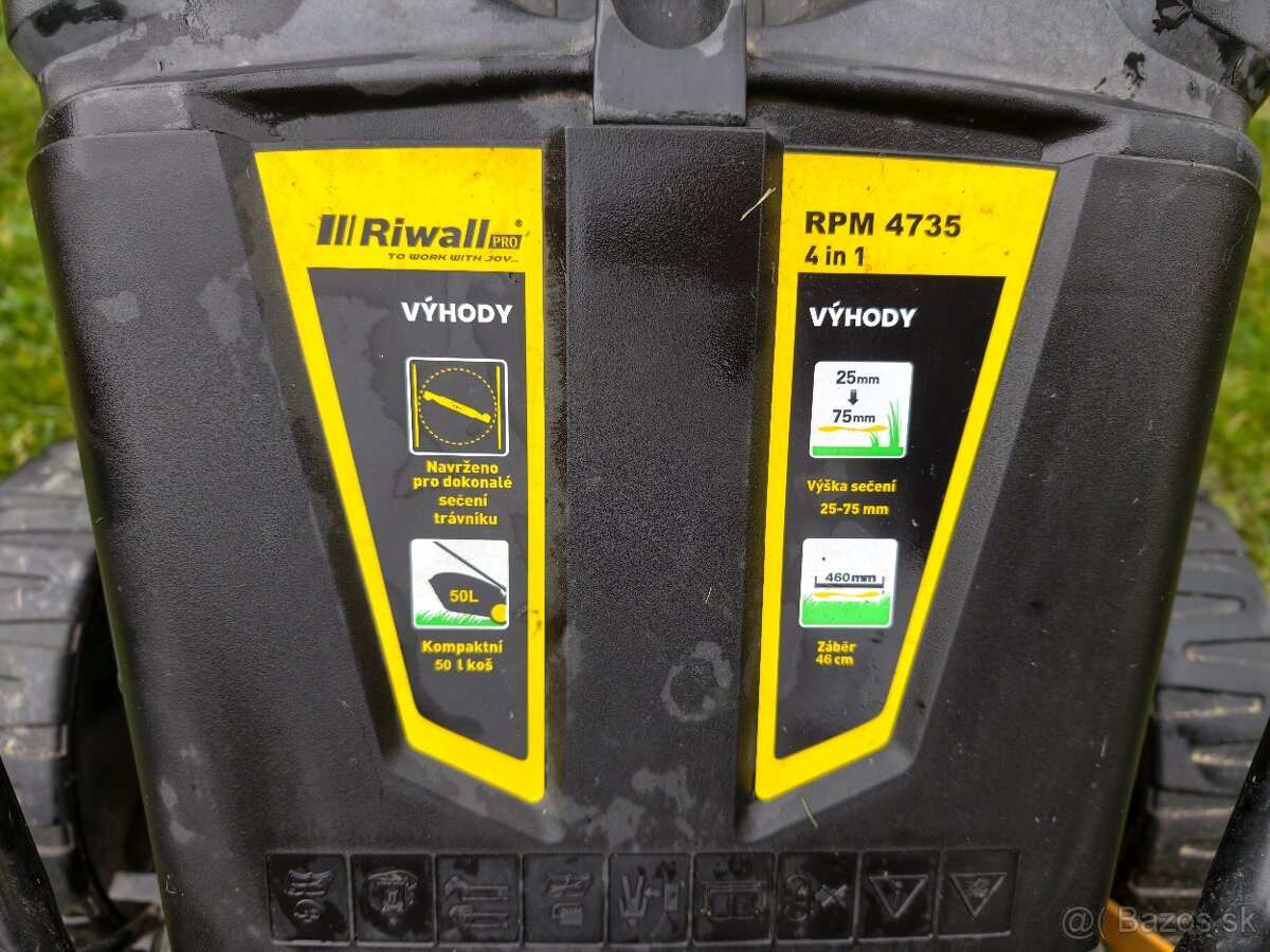 Benzinova kosačka Riwall 4735 s pohonom - 4