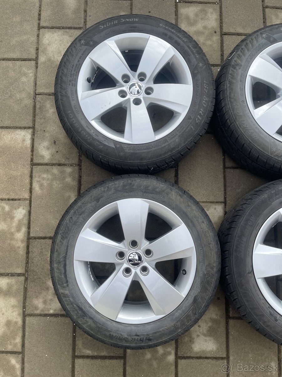 Alu disky 5x100 r15" Škoda Fabia,Kamiq,Scala - 4