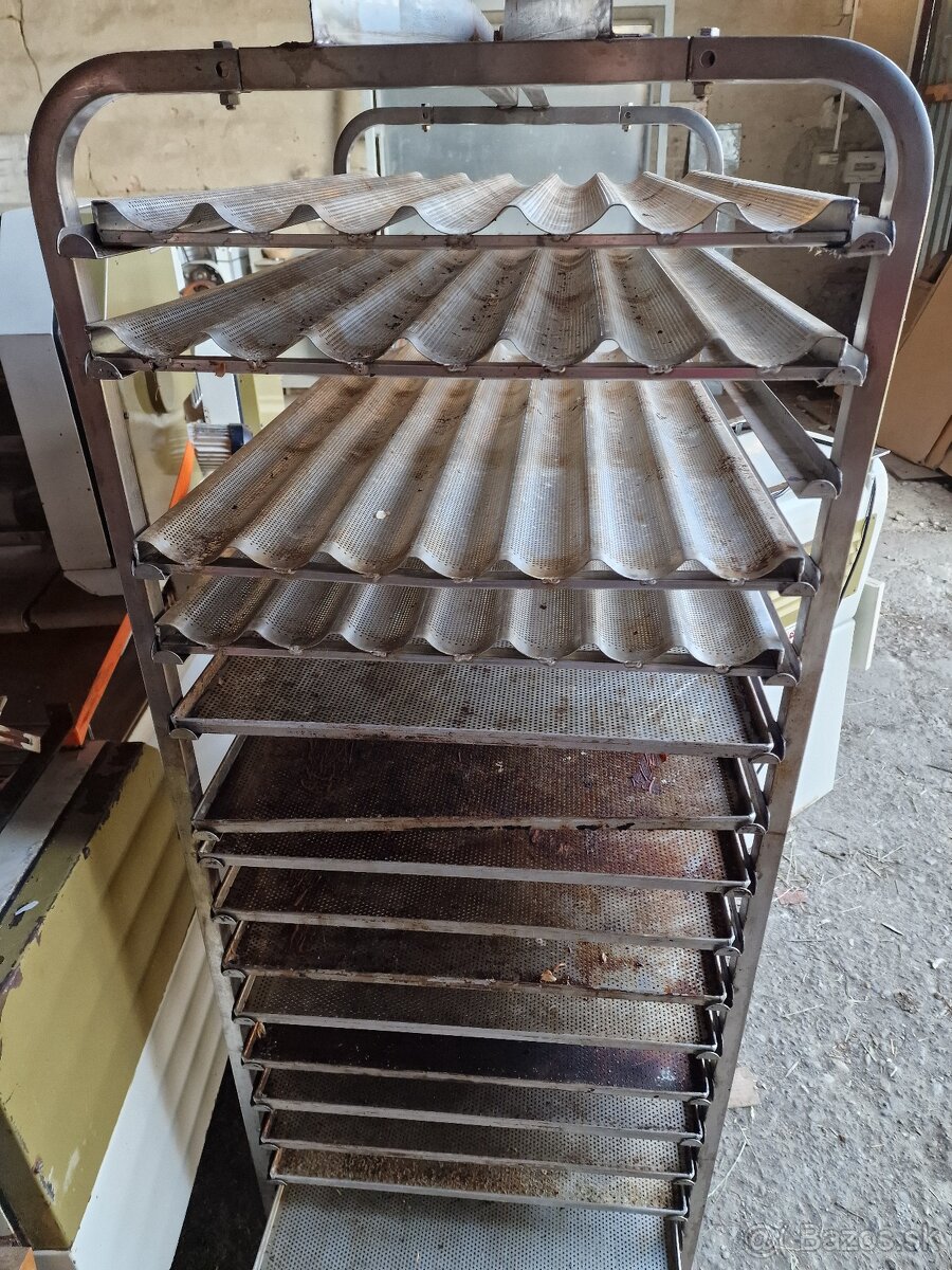 Pekárenské nerezové vozíky 58x98 cm - 4