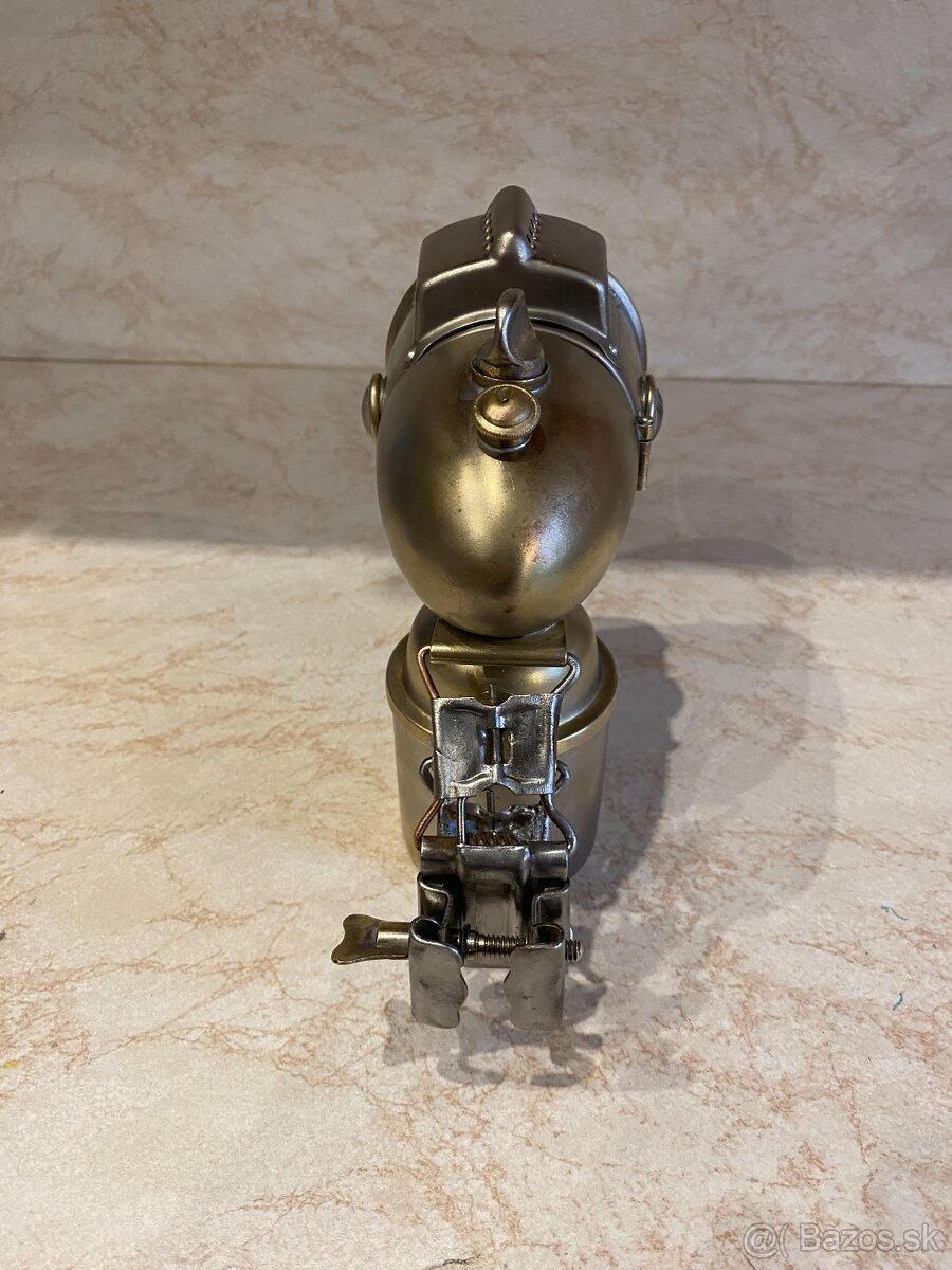 Karbidová lampa 3 na historický bicykel. - 4