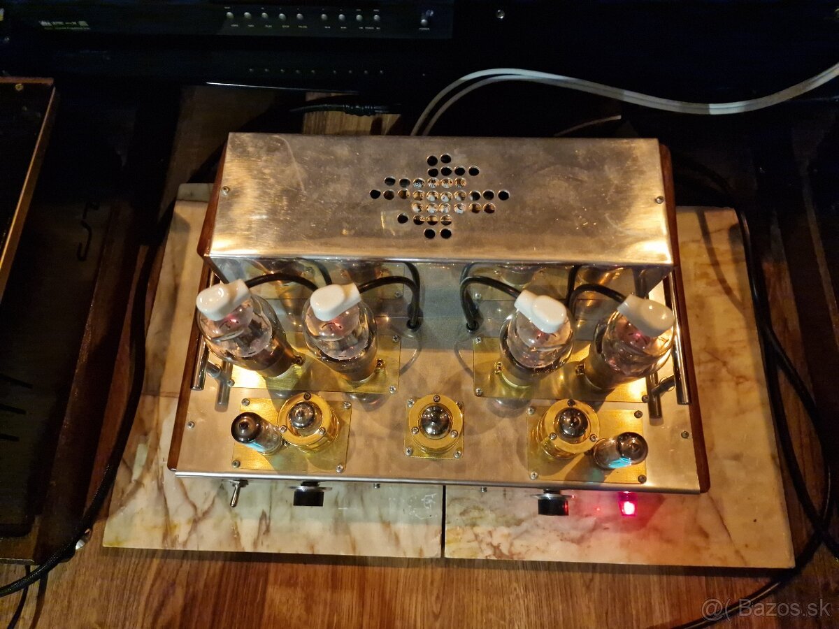 Elektrónkový zosilnovač 2x40W s 6bg6 - 4