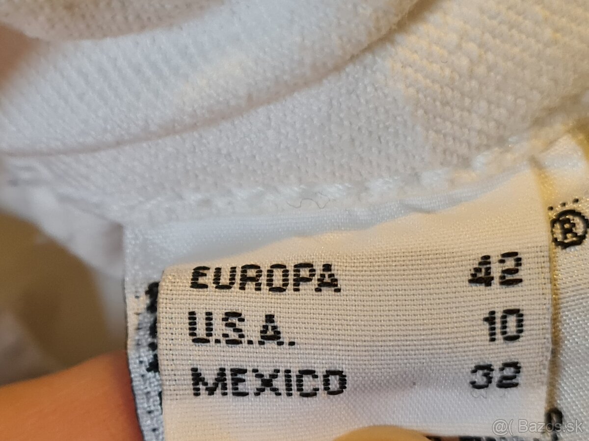 Biele dámske nohavice - 42 - 4