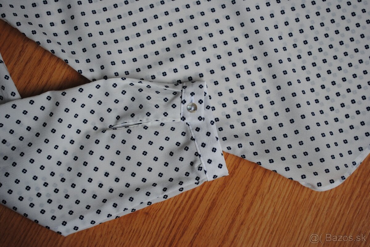 Blúzka Janina bielo-modrá - 4