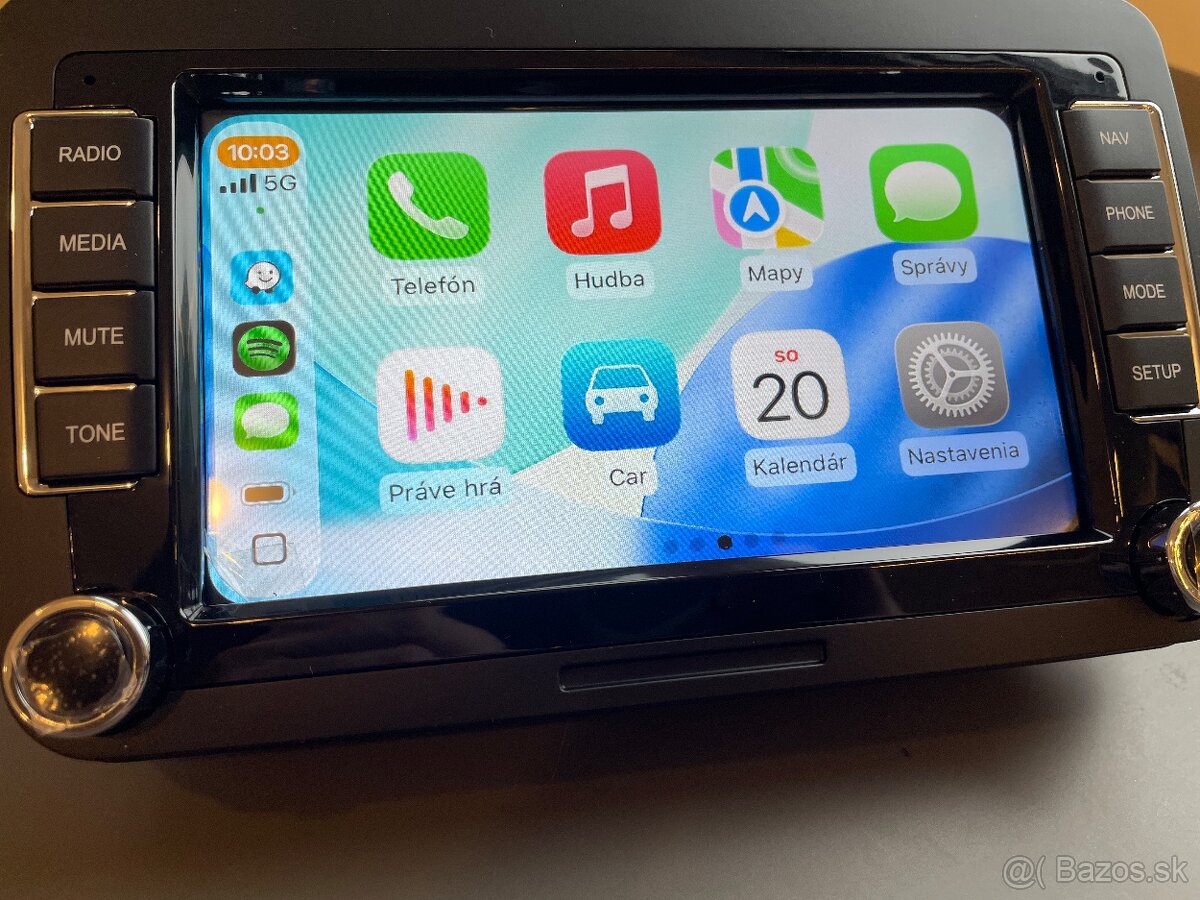 VW, SEAT, ŠKODA 7” 2DIN ANDROID autorádio, CARPLAY 2GB+64GB - 4