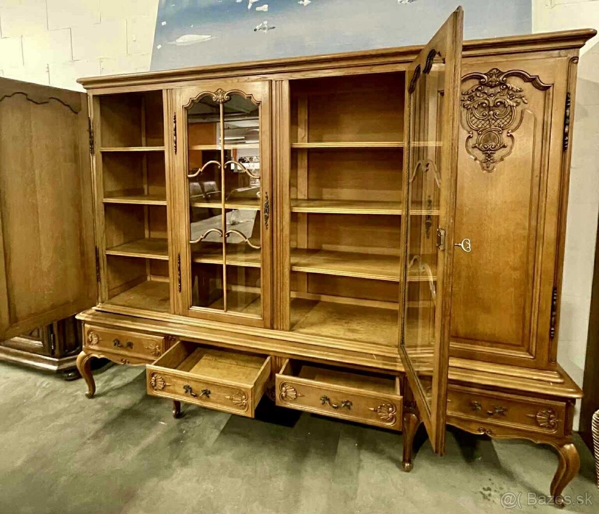 Rezerve Vintage komoda, masív ,v 185 cm, s 247 cm, h 50 cm, - 4