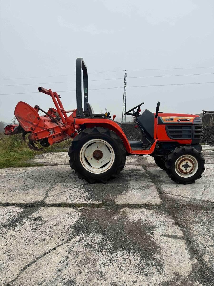 japonský malotraktor KUBOTA GB15 s rotavátorom - 4