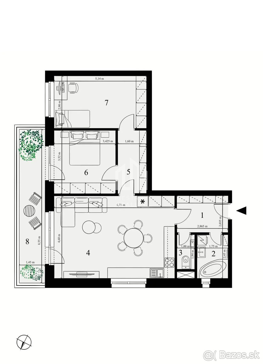 Iba u nás zľava 3-izb. byt v štandarde 90,17 m2 rezidencia - 4