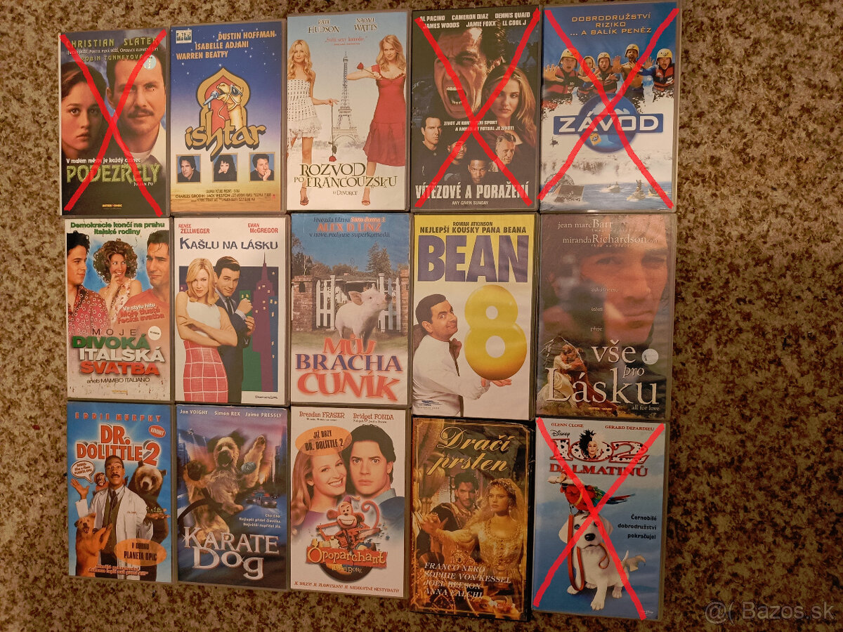 1 euro/kus - VHS videokazety originálne český dabing - 4