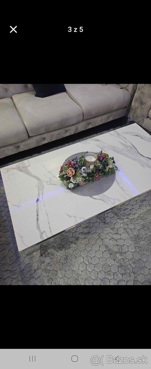 Konferenčný stolík mramor - 4
