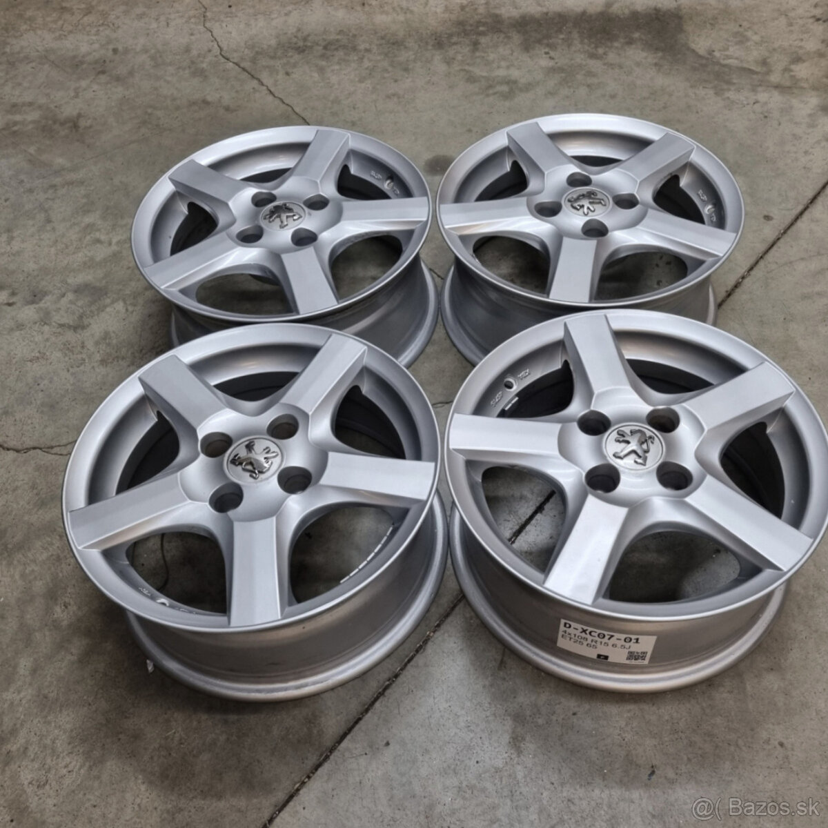 Hliníkové disky 4x108 R15 6,5J ET25 - 4