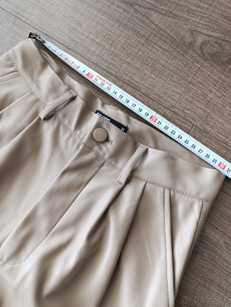 Koženkové nohavice 34 - 4