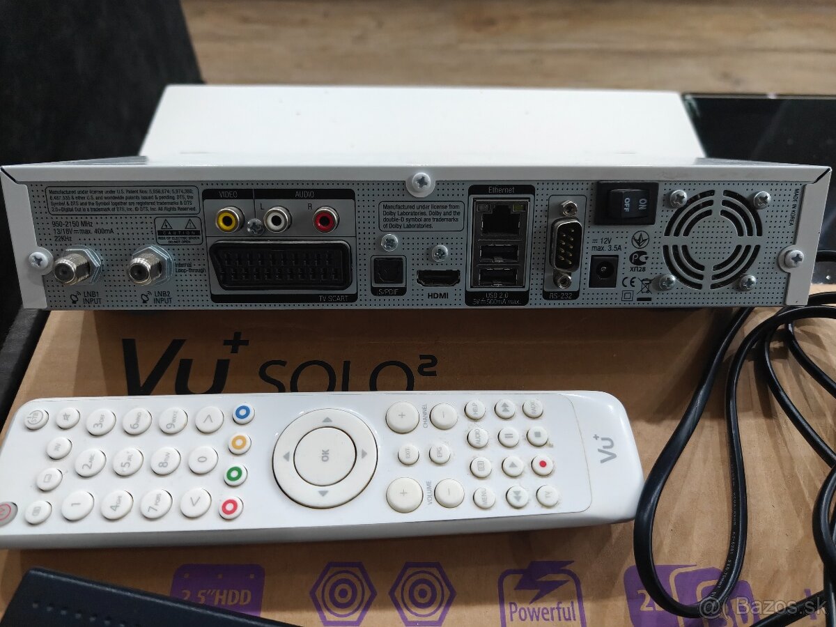 satelitný prijímač VU+ Solo2 Tween tuner - 4