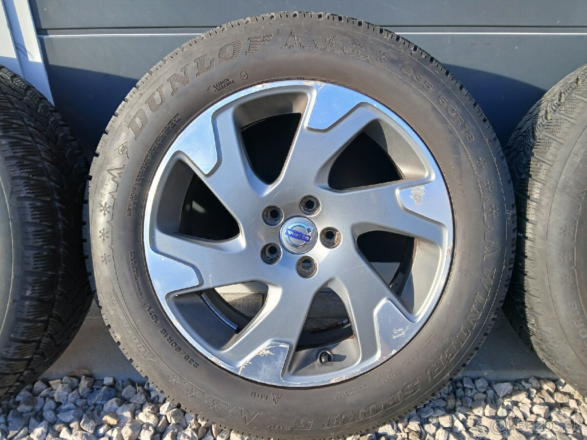 Predám alu.disky org.VOLVO na zimných pneu - 4