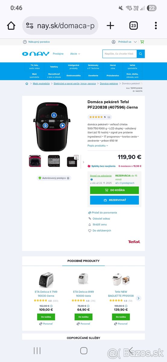 Pekáreň chleba Tefal - 4