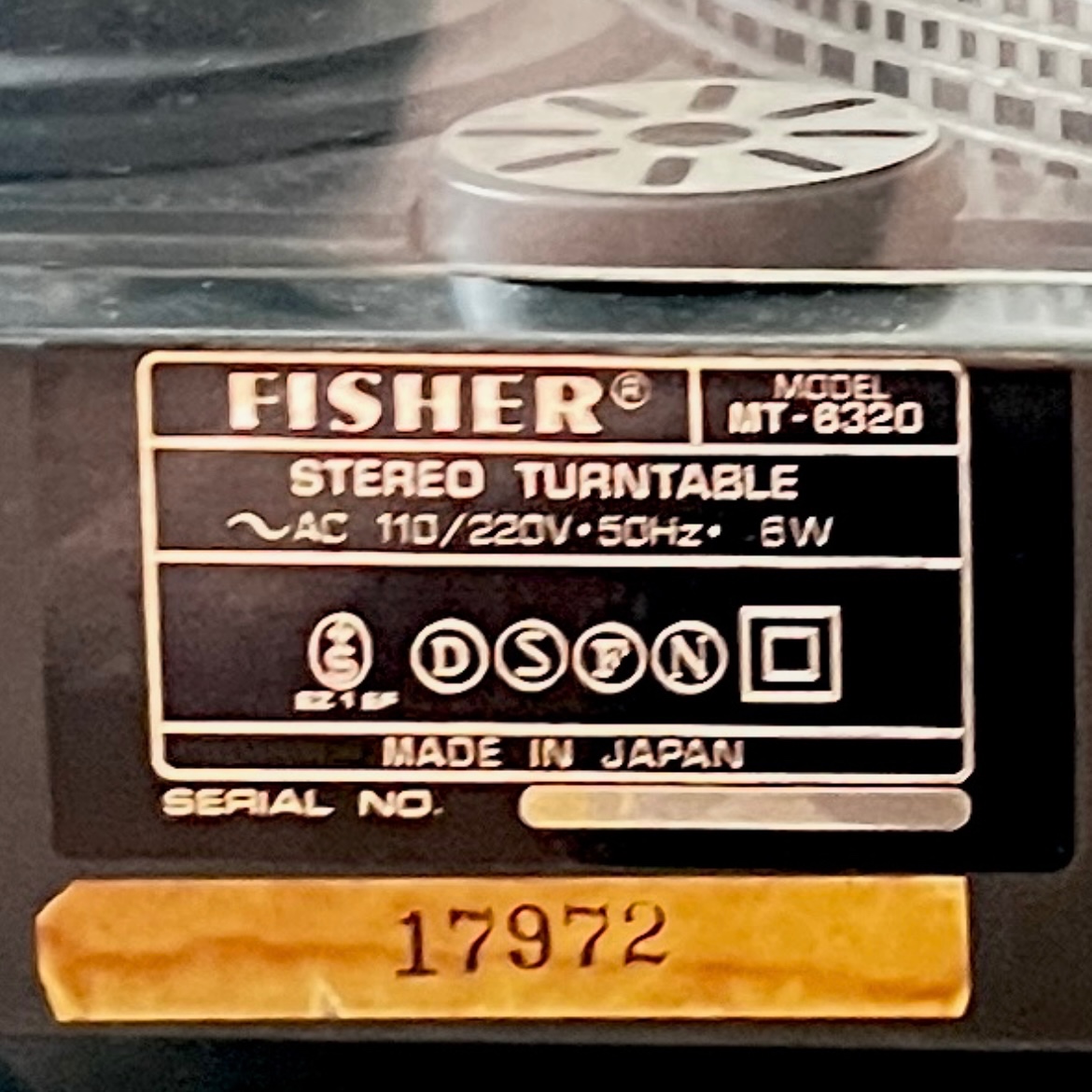 Gramofón FISHER - 4