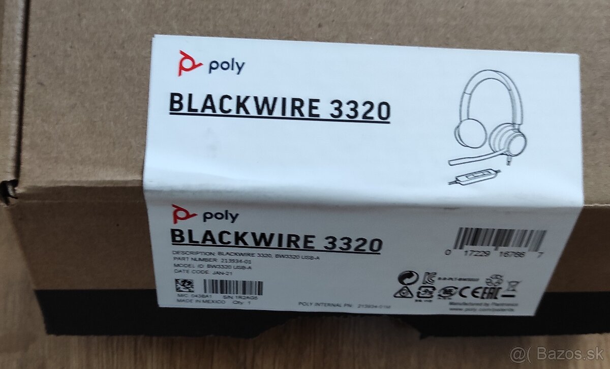 Slúchadlá BLACKWIRE 3320, BW3320 USB-A - 4