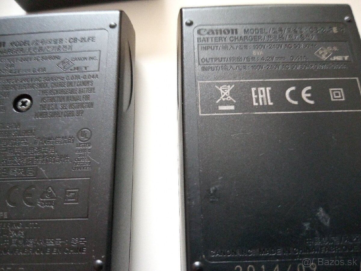 Nabíjačky Olympus Canon. - 4