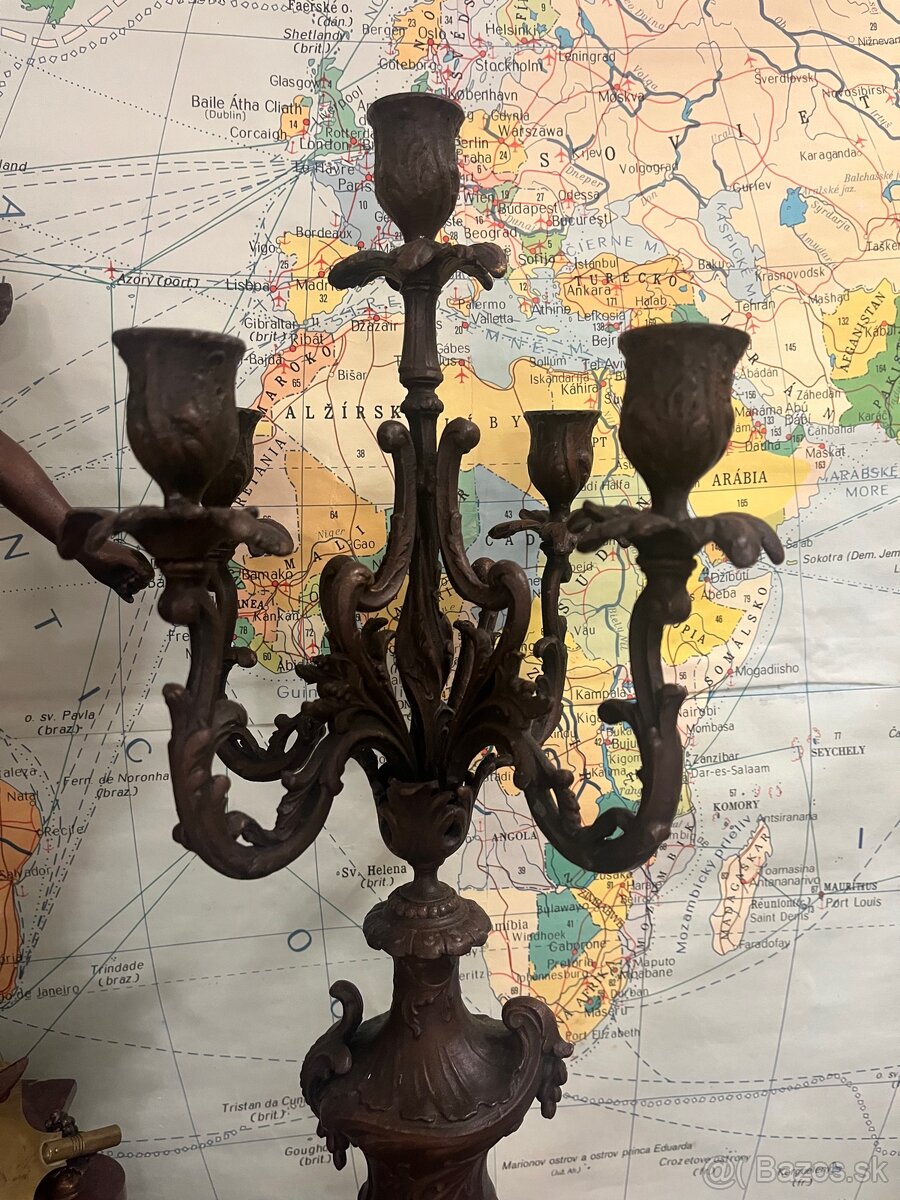 Krbové hodiny so svietnikmi - 4