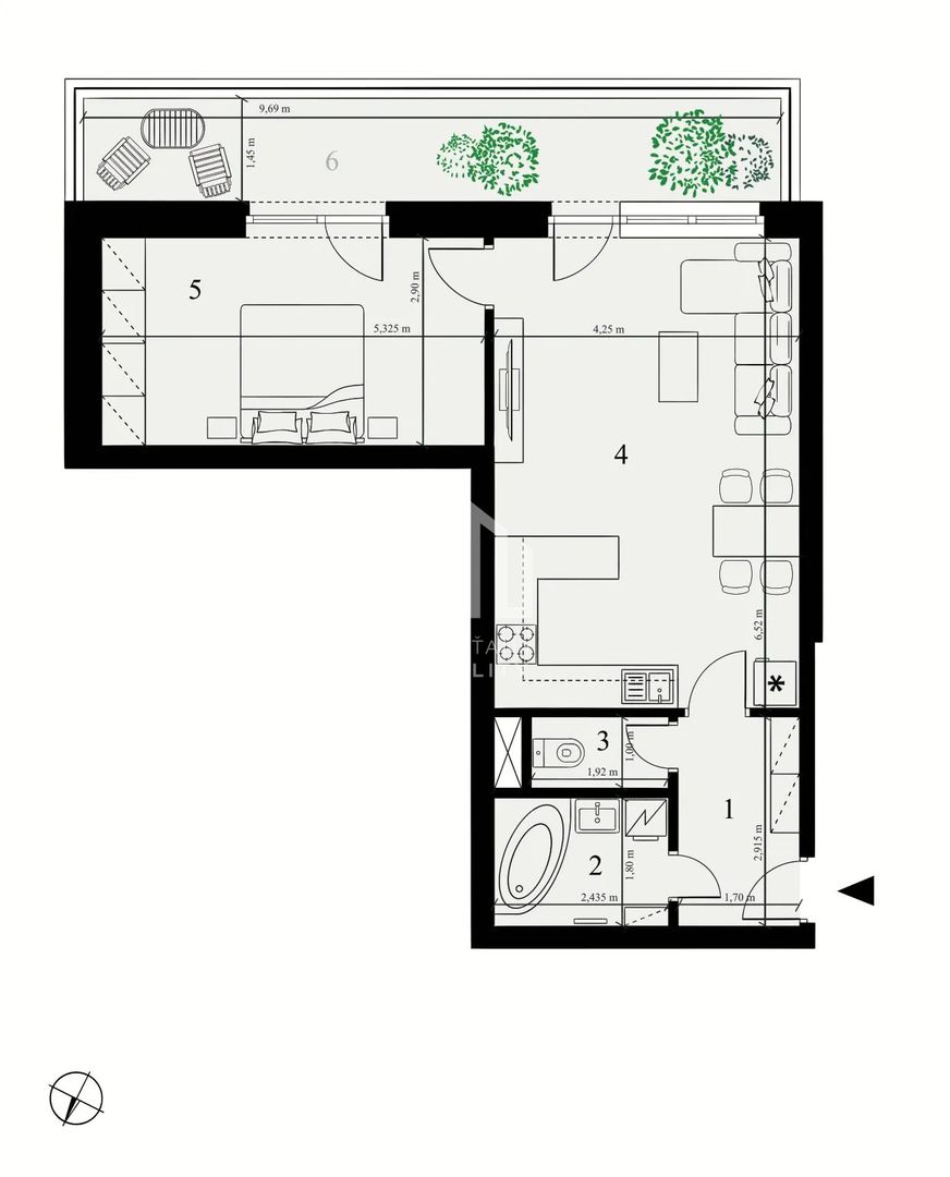 Iba u nás zľava 2-izb. byt v štandarde 71,23 m2 rezidencia - 4