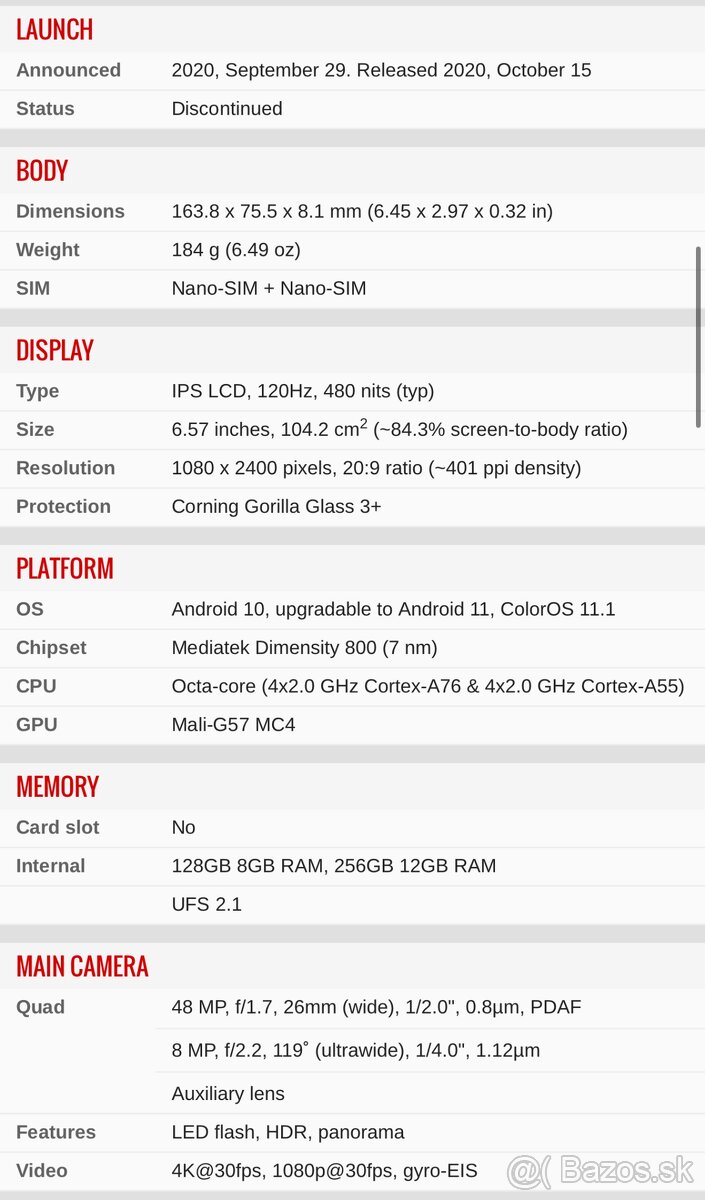 Oppo Reno 4Z 5G 8GB/128GB - modrý - 4