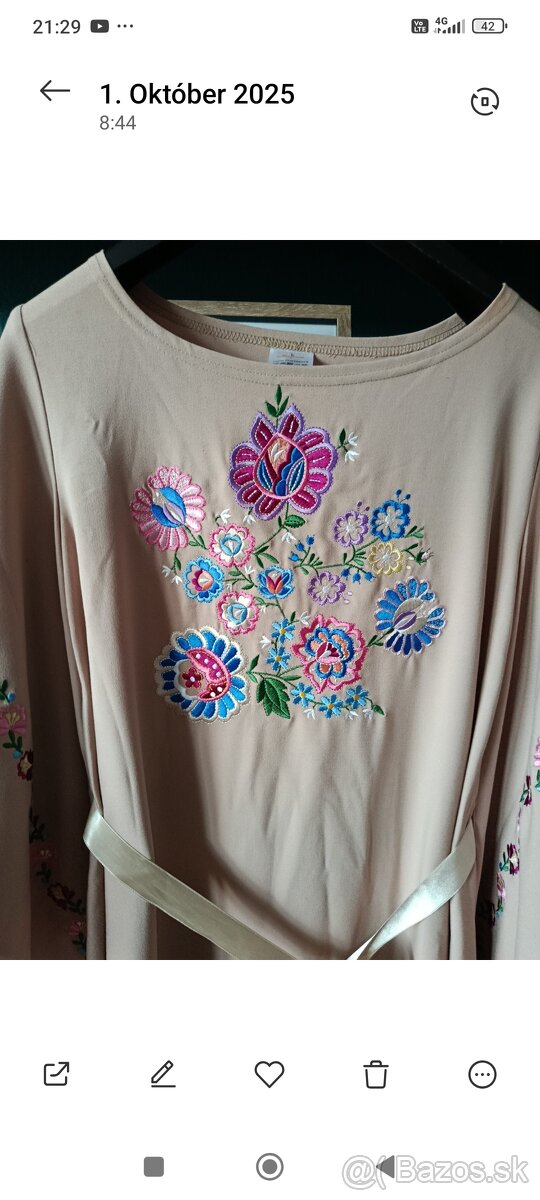 Vyšívané šaty Margaret L - 4