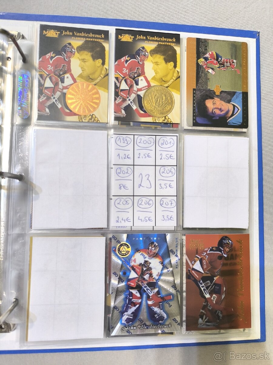 Hokejové kartičky - John Vanbiesbrouck 2 - 4