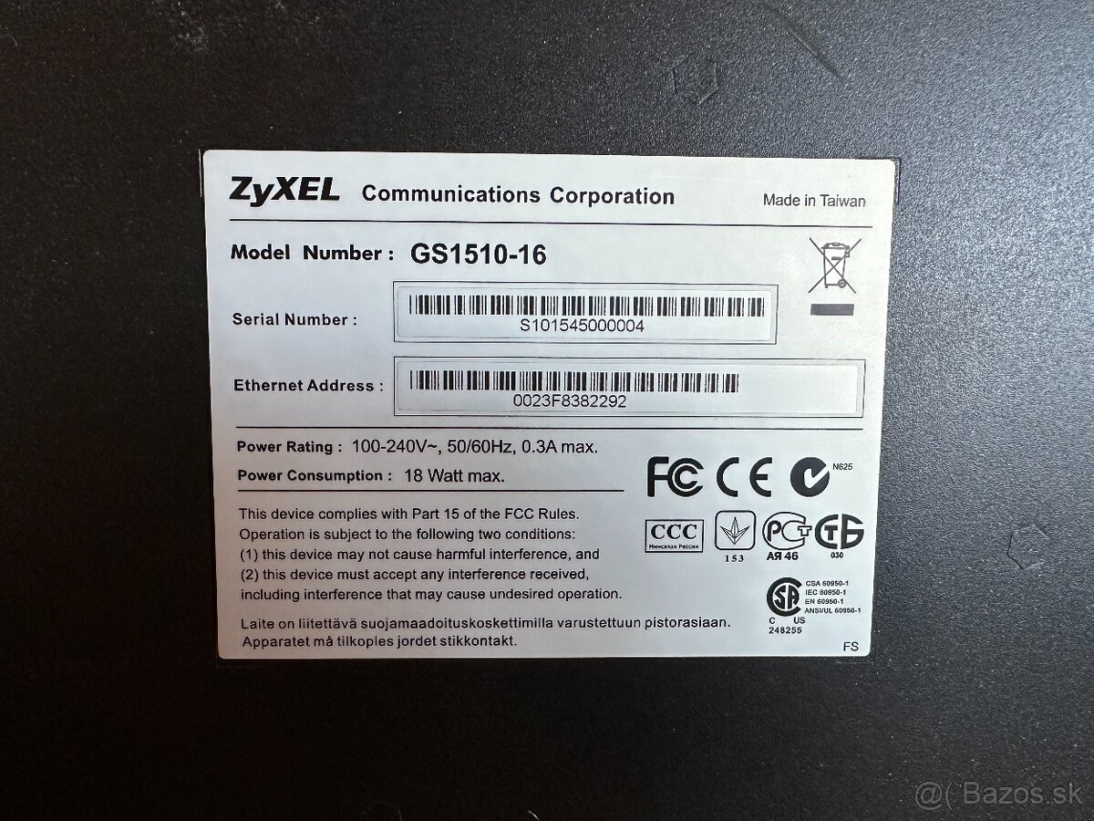 ZyXEL GS1510-16 16 port switch - 4