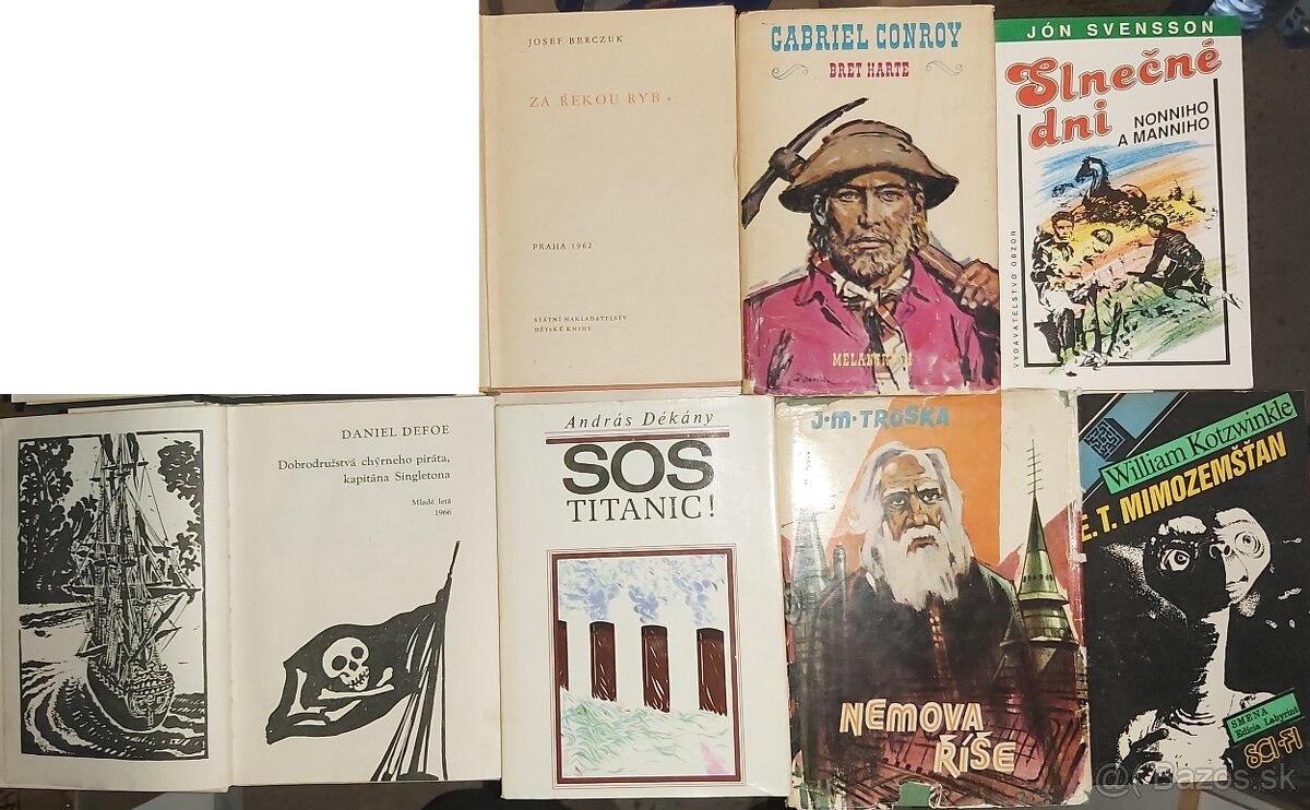 DOBRODRUŽNÉ KNIHY-STOPY a iné MAY,LONDON,SCOTT,DEFOE atd, aj - 4