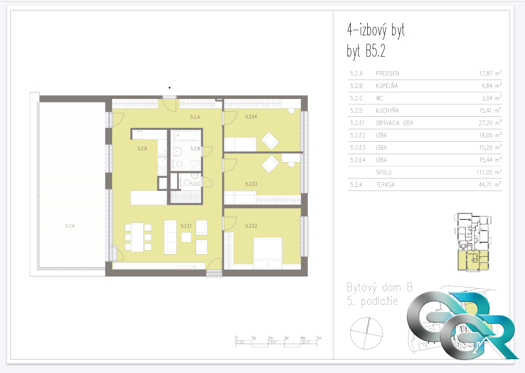 Ponúkame Vám na predaj 4 izbový byt, novostavba v meste Púch - 4
