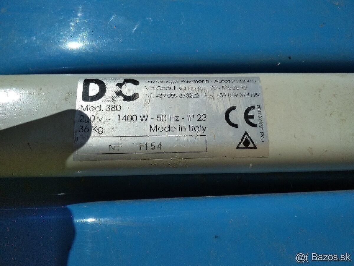 Podlahový umývací stroj DEC 380, NA NAHRADNE DIELY - 4