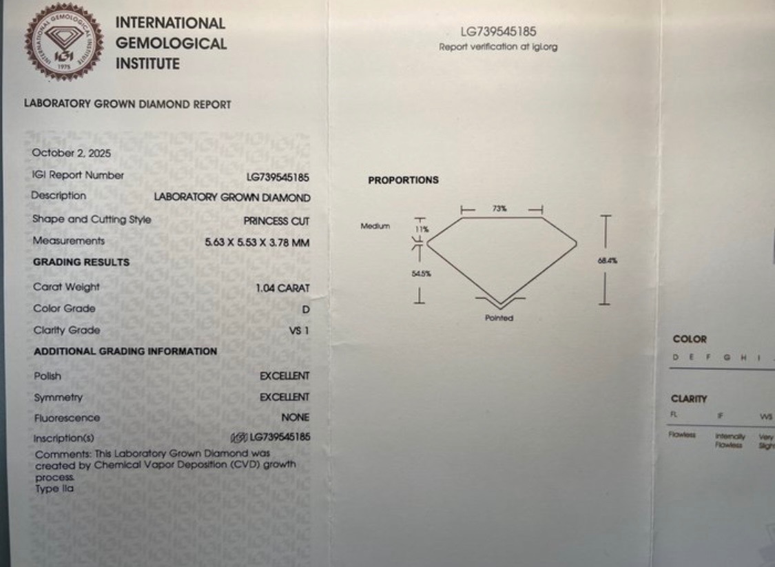 Diamantový zásnubný prsteň - 4