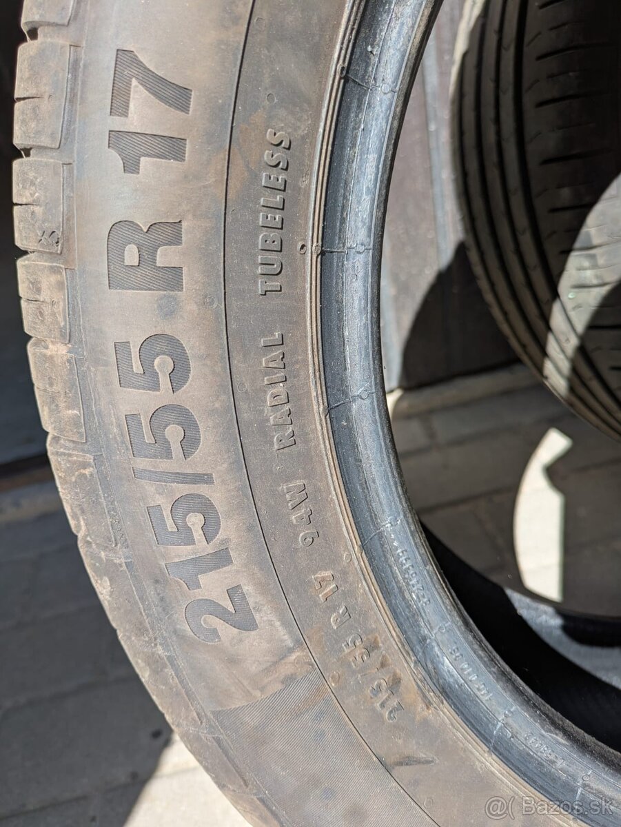 Predám letné pneumatiky 215/55r17 - 4