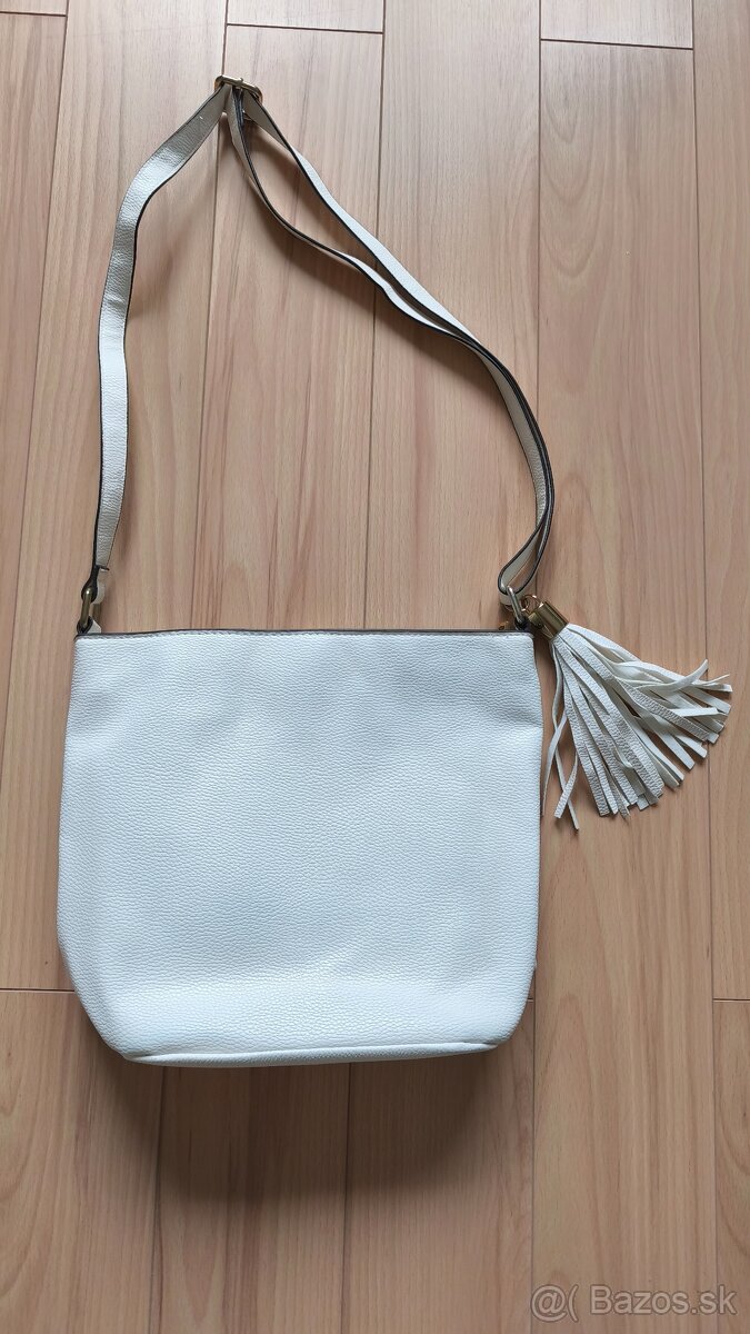 Biela kabelka FF na zips - 4